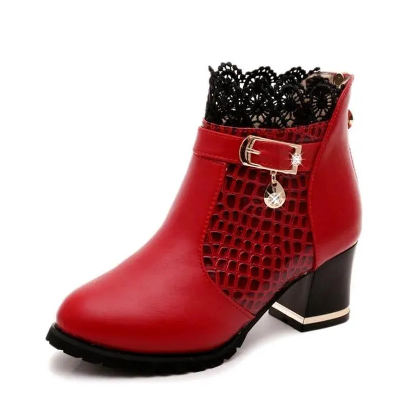 Lace Ankle Woman Boots - Boots - LeStyleParfait