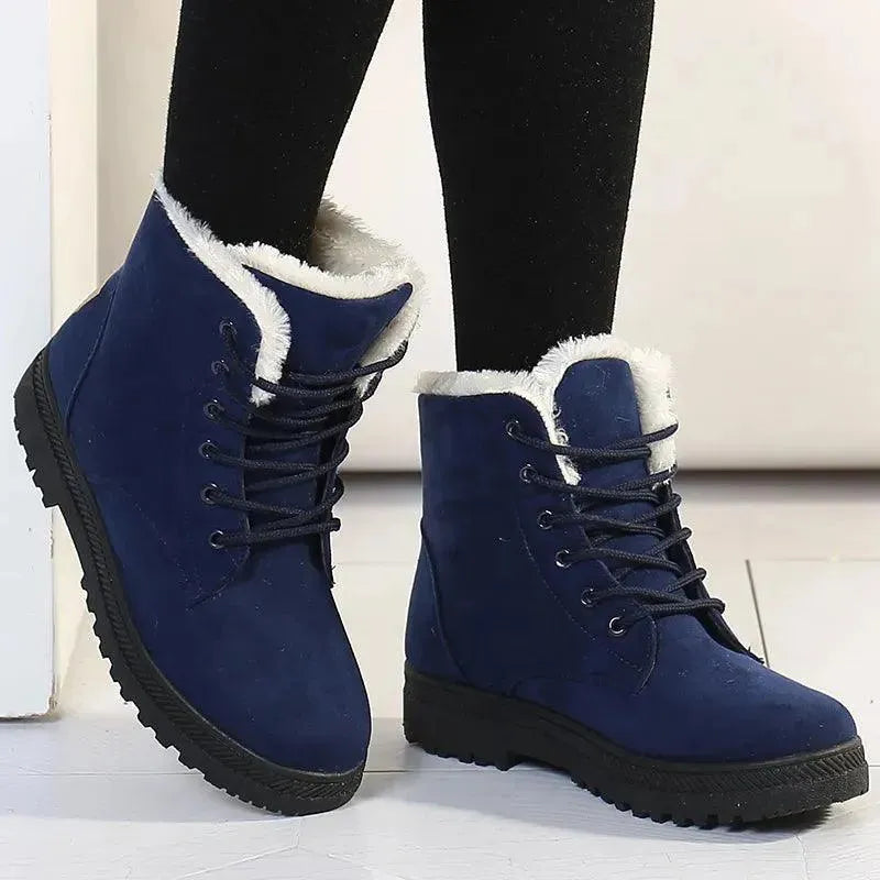 Lace Up Winter Women Snow Boots - Snow Boots - LeStyleParfait