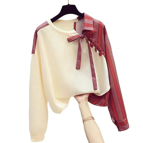 Liana Irregular Stitch Women Tops - Blouse - LeStyleParfait