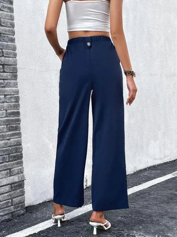 Linen Loose Wide Leg Women Pants - Women Pants - LeStyleParfait