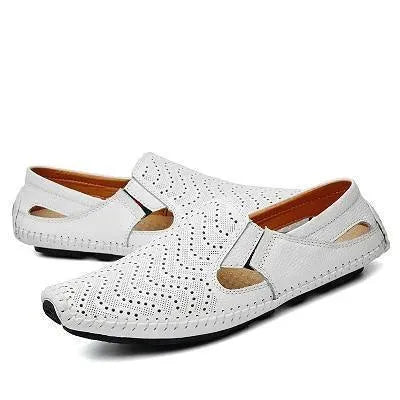 Loafers Genuine Leather Driving Flat Shoes - Loafer Shoes - LeStyleParfait