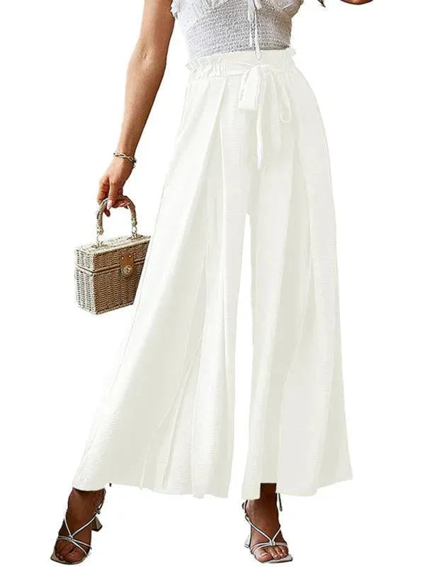 Loose Pleated Wide Leg Women pants - Women Pants - LeStyleParfait