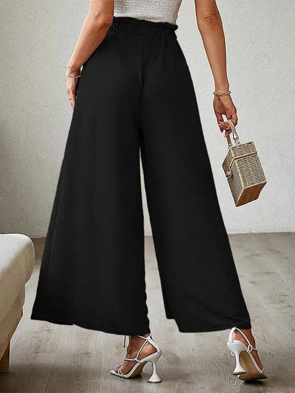 Loose Pleated Wide Leg Women pants - Women Pants - LeStyleParfait