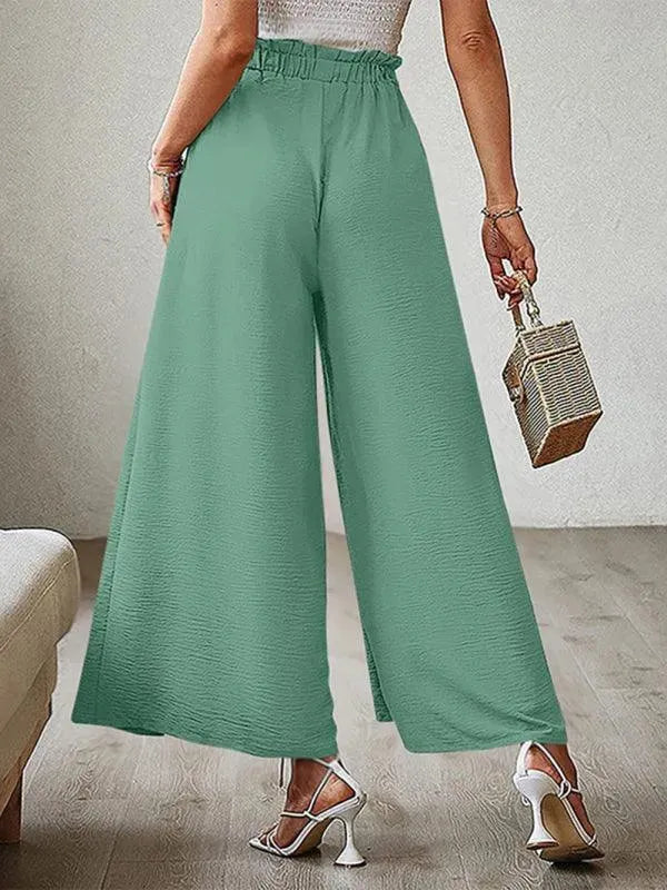 Loose Pleated Wide Leg Women pants - Women Pants - LeStyleParfait