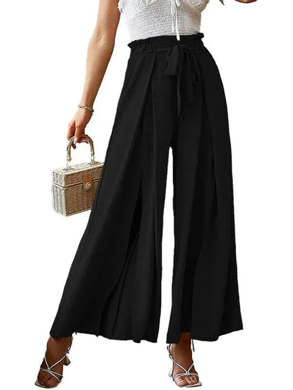 Loose Pleated Wide Leg Women pants - Women Pants - LeStyleParfait