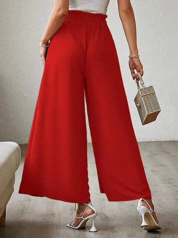 Loose Pleated Wide Leg Women pants - Women Pants - LeStyleParfait