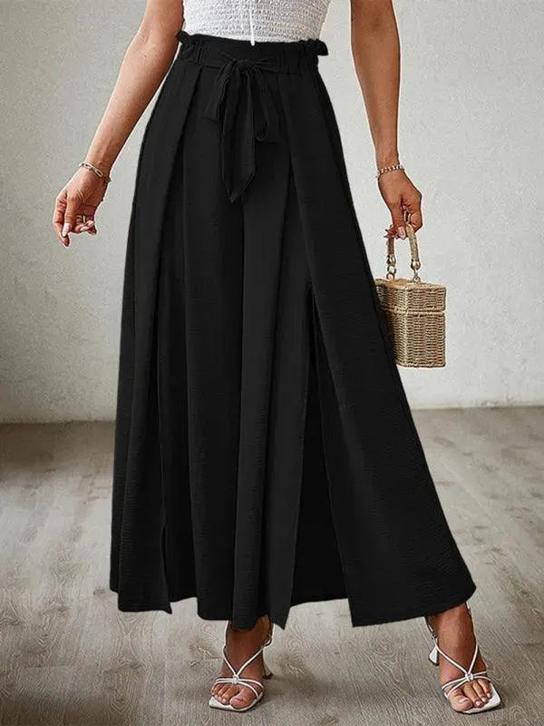 Loose Pleated Wide Leg Women pants - Women Pants - LeStyleParfait