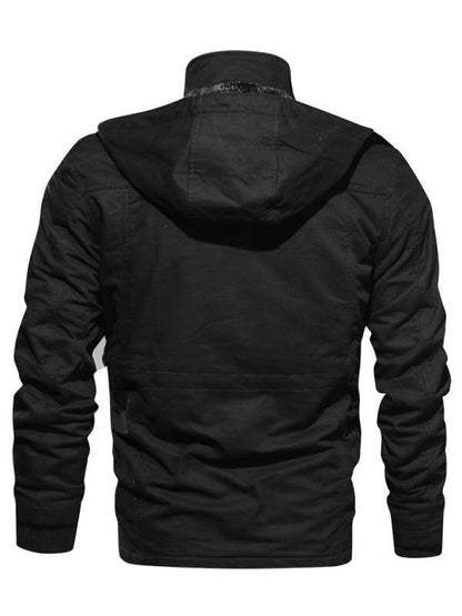 Loose Stand Collar Hooded Men Winter Jacket - Winter Jacket - LeStyleParfait