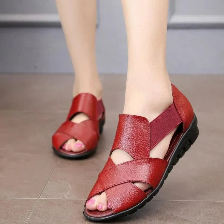 Low Heel Sandals - Wedge Shoes - LeStyleParfait