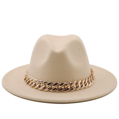 Luxury Fedora Hat With Chain - Fedora Hat - LeStyleParfait