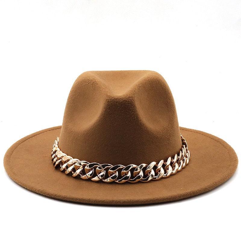 Luxury Fedora Hat With Chain - Fedora Hat - LeStyleParfait