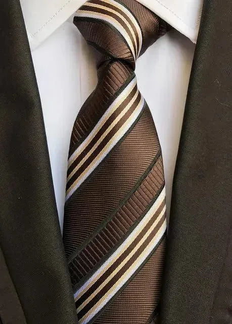 Luxury Silk Necktie, Striped, Plaid - Necktie | LeStyleParfait-Necktie