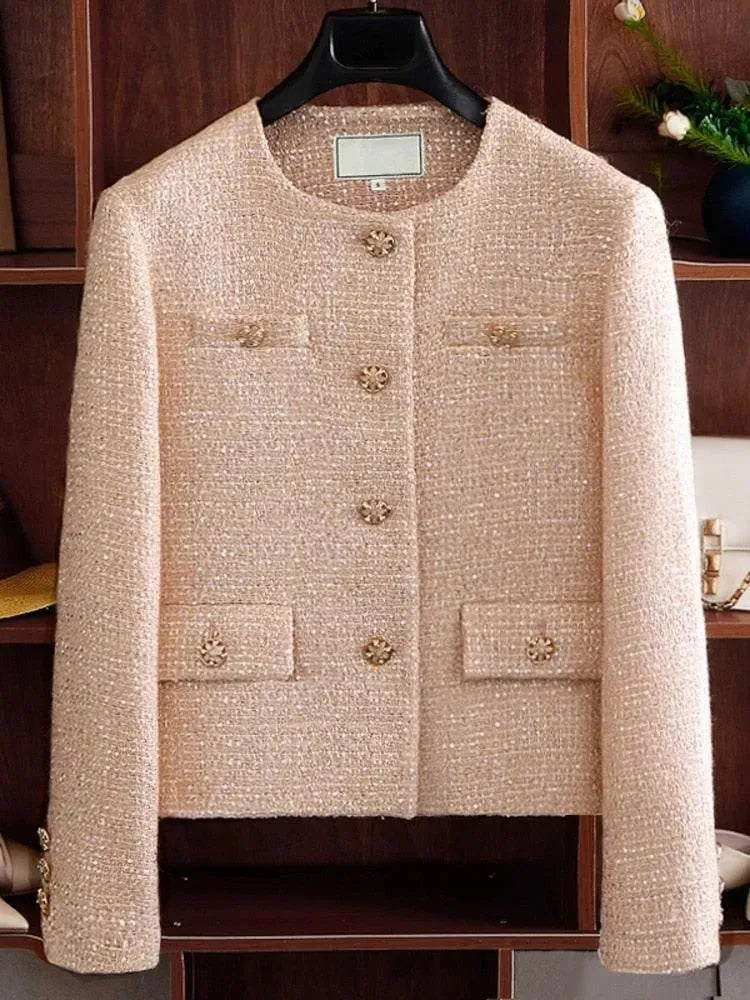 Luxury Women Tweed Jacket - Tweed Jacket - LeStyleParfait