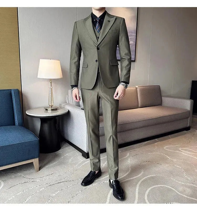 Marco Formal Business Three Piece Suit - Three Piece Suit - LeStyleParfait