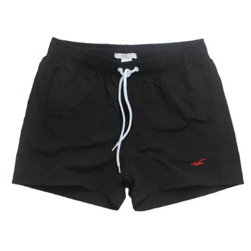 Men Black Minimalist Swim Shorts