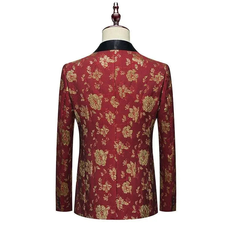 Ricardo Floral Tuxedo Suit - Three Piece Suit - Tuxedo Suit - LeStyleParfait