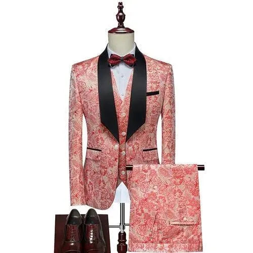 Gorka Luxury Three Piece Tuxedo Suit - Tuxedo Suit - LeStyleParfait