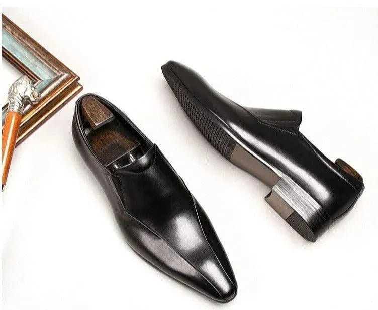 Men Dress Shoes - Mussolini Pointed Shoes - Dress Shoes - LeStyleParfait