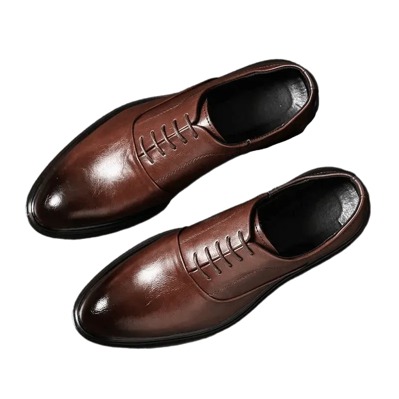 Men Dress Shoes - Ronald Leather Oxford Shoes - Dress Shoes - LeStyleParfait