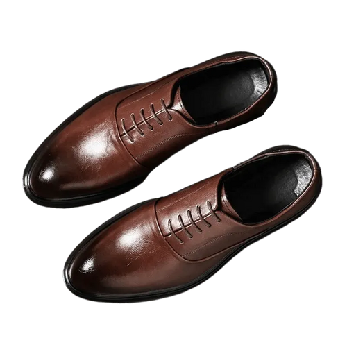 Men Dress Shoes - Ronald Leather Oxford Shoes - Dress Shoes - LeStyleParfait