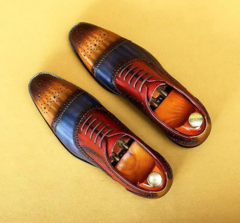 Men Dress Shoes - Timotio Leather Oxford Shoes - Dress Shoes - LeStyleParfait