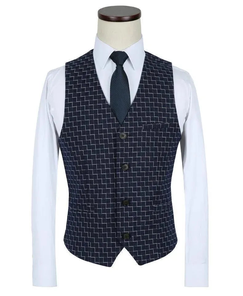 Attenborough Three Piece Slim Fit Suit - Three Piece Suit - LeStyleParfait