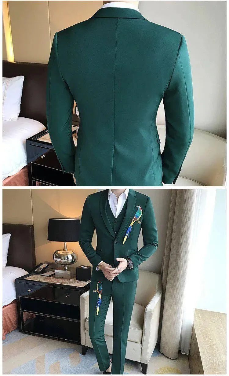 Amazon Parrot Three Piece Suit - Three Piece Suit - LeStyleParfait