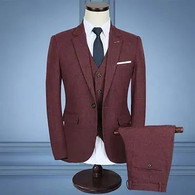 Corden Three Piece Grey Suit - Three Piece Suit - LeStyleParfait