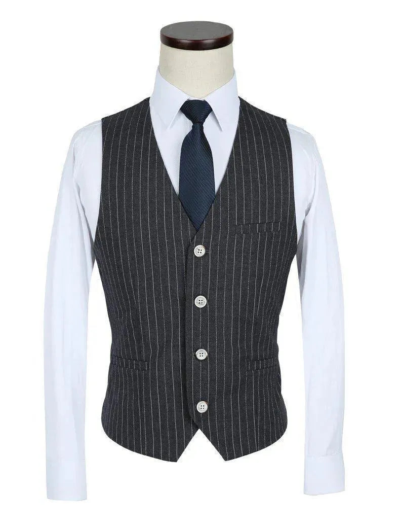 Bale Three Piece Striped Suit - Three Piece Suit - LeStyleParfait
