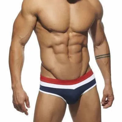 Men Geometric Swim Briefs