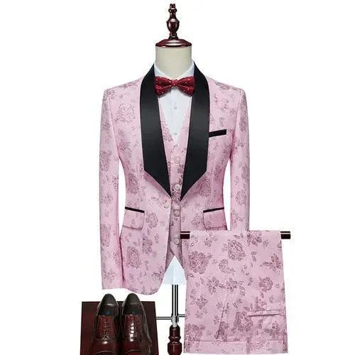 Sergio Three Piece Tuxedo Suit - Tuxedo Suit - LeStyleParfait