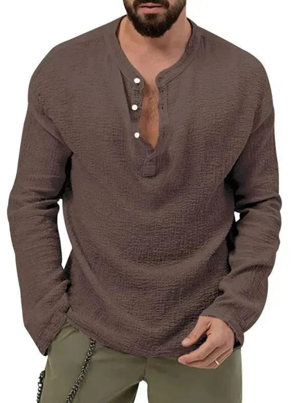 Men Relaxed Ribbed Jogger Lounge Set - Solid Jogger Two-Piece Set - LeStyleParfait