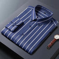 Men's Business Wide Striped Shirt - Striped Shirt - LeStyleParfait