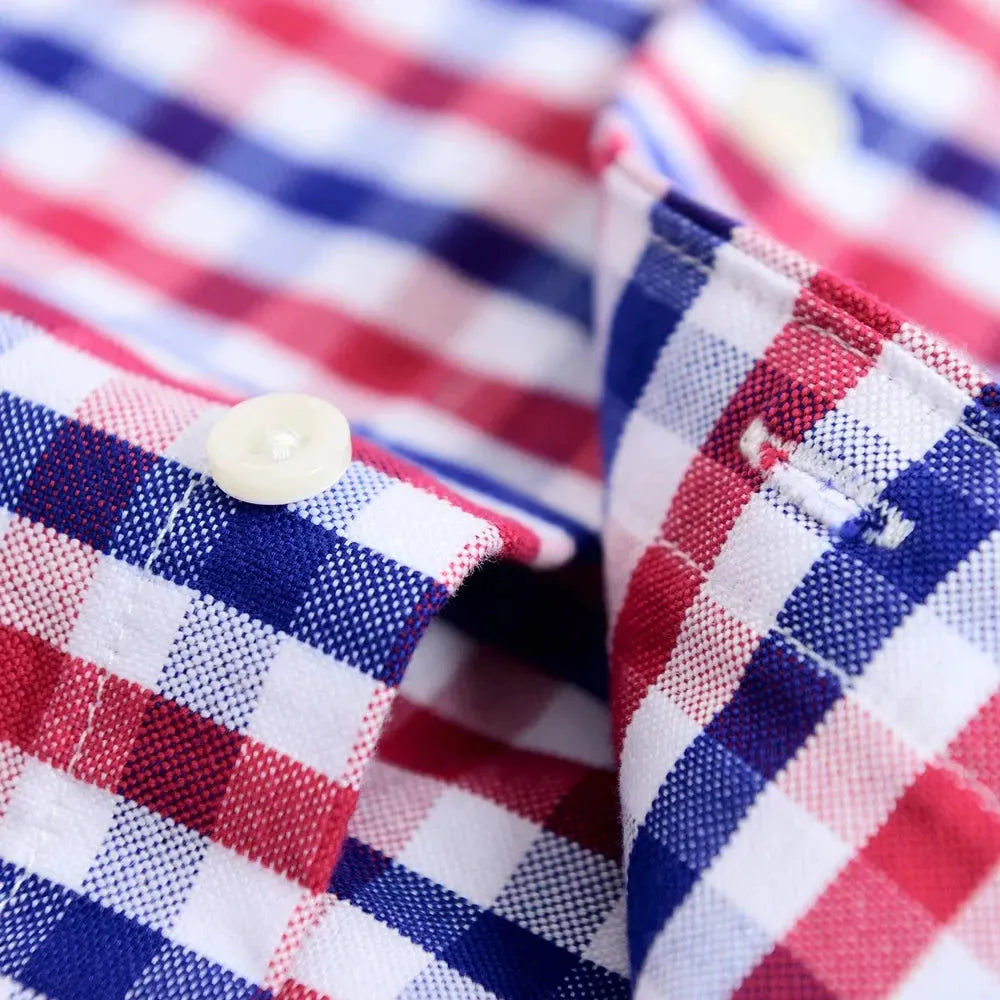 Men's Patch Pocket Checkered Shirt - Checkered Shirt - LeStyleParfait