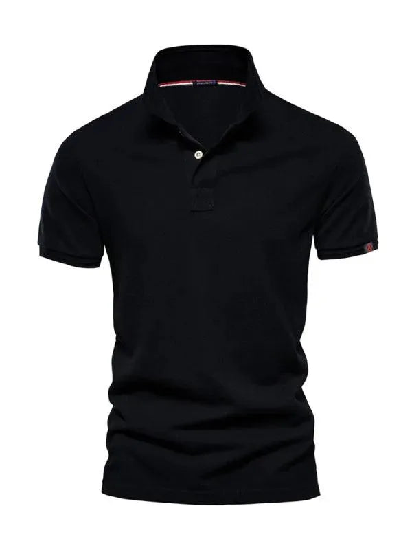 Men's Plain Casual Short-Sleeved Polo Shirt - Polo Shirt - LeStyleParfait