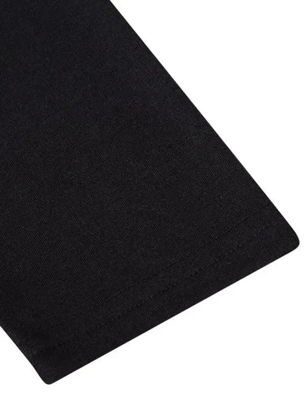 Men's Solid Turtleneck Polyester T-Shirt - All-Season Style - T-Shirt - LeStyleParfait