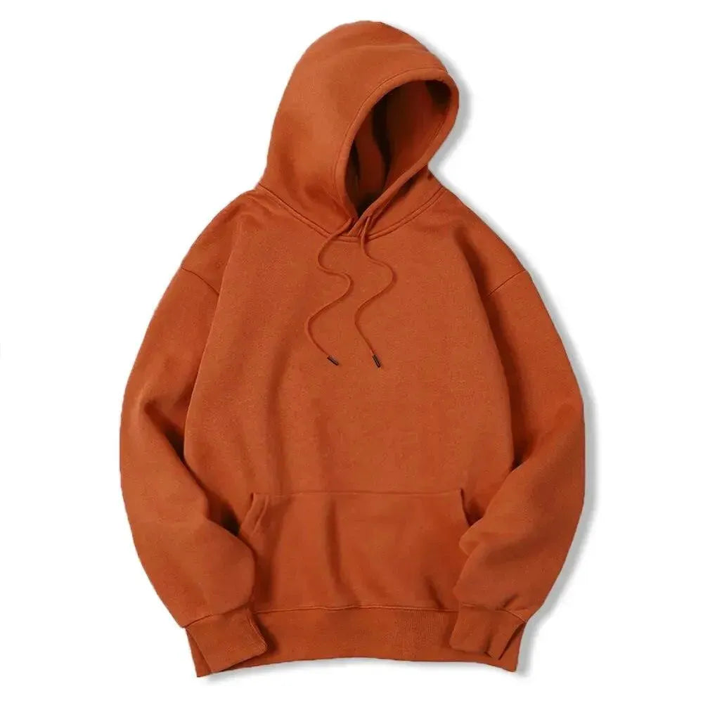 Men Solid Casual Hoodies - Men Hoodie - LeStyleParfait