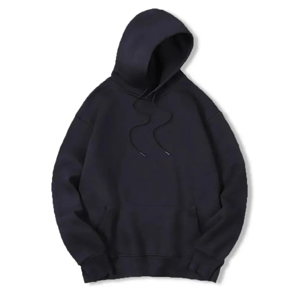 Men Solid Casual Hoodies - Men Hoodie - LeStyleParfait