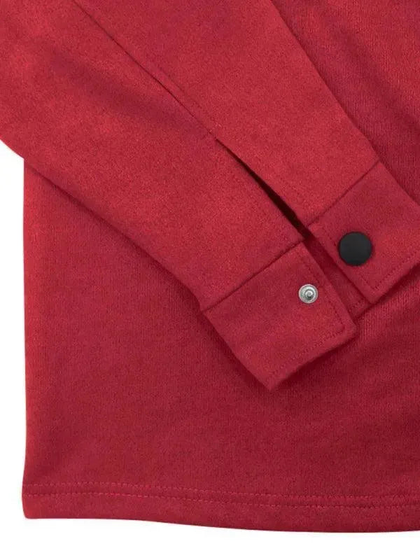 Men Stylish Buttoned Jogger Two-Piece Set - Solid Jogger Two-Piece Set - LeStyleParfait