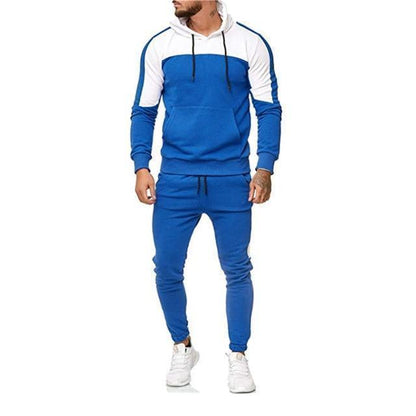 Men Tracksuit - Patchwork Sportswear For Men - Tracksuit - LeStyleParfait