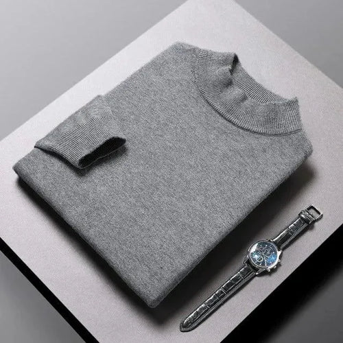Men’s Classic Crew-Neck Pullover Sweater – Knit