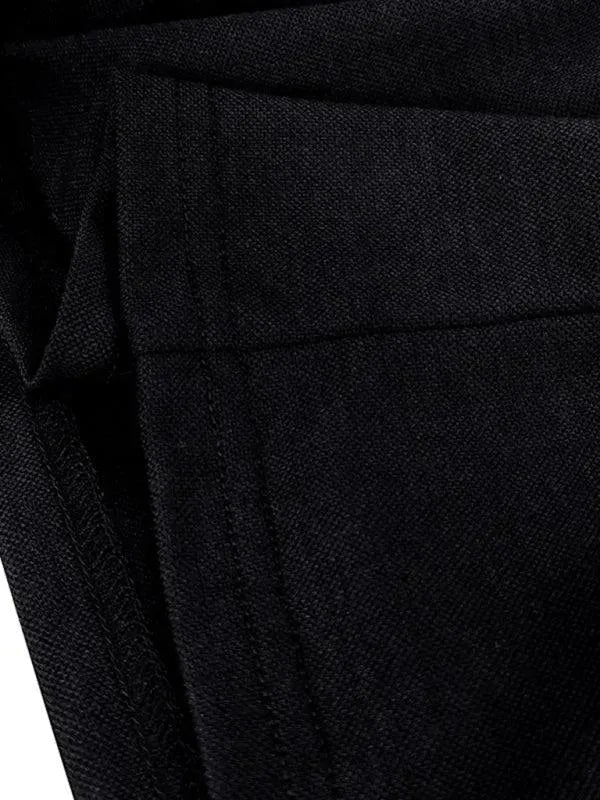 LeStyleParfait Men's T-Shirts Casual V-Neck Plain-Solid Long Sleeves-