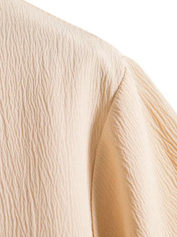 Men's Loose Cotton Linen Shirt-Men Shirts-LeStyleParfait