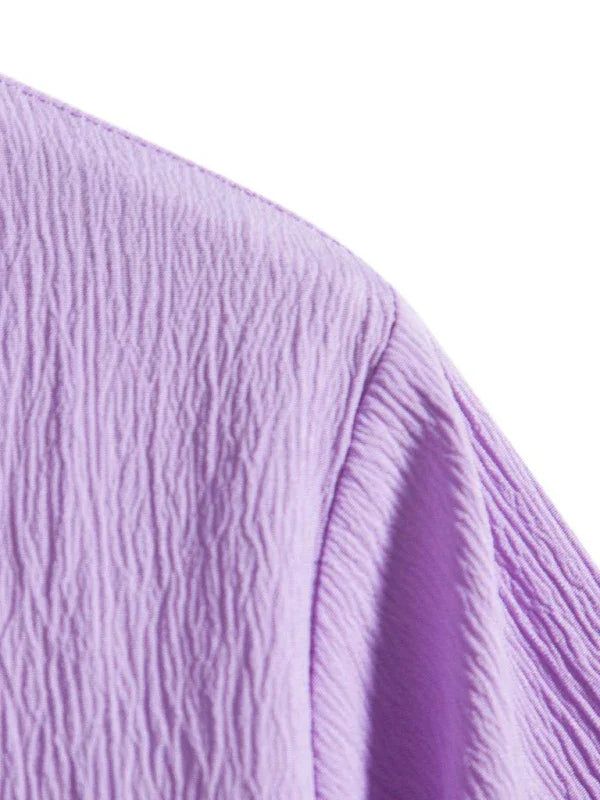 Men's Loose Cotton Linen Shirt-Men Shirts-LeStyleParfait