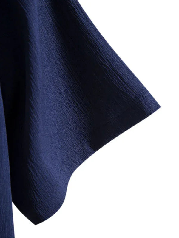 Men's Loose Cotton Linen Shirt-Men Shirts-LeStyleParfait