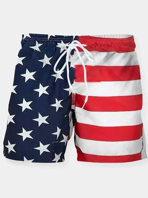 Buy Men's National Flag Digital Printing Casual Sports Shorts-