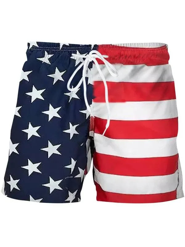 Buy Men's National Flag Digital Printing Casual Sports Shorts-