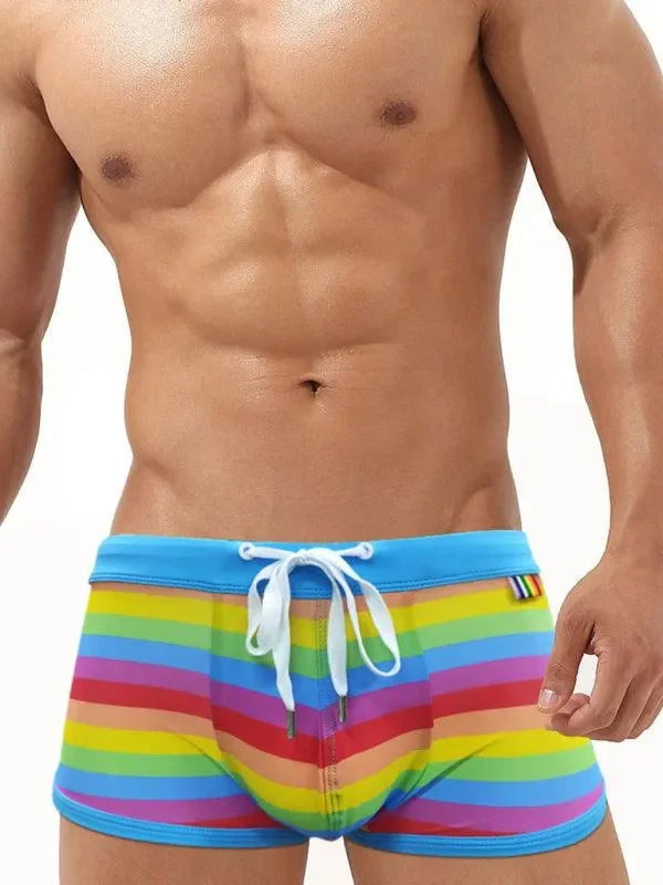 LeStyleParfait Men's Swimwear Swim Trunks Printed-