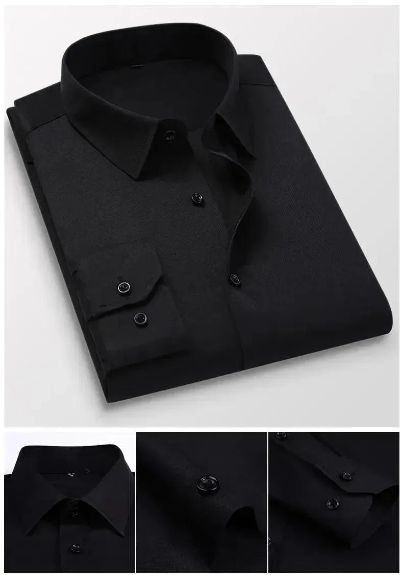 Men's Slim Fit Formal Dress Shirt-Men Shirts-LeStyleParfait