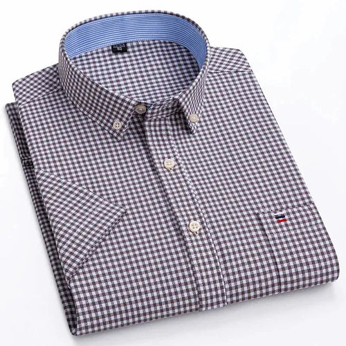 Men's Slim Fit Striped Shirt-Men Shirts-LeStyleParfait